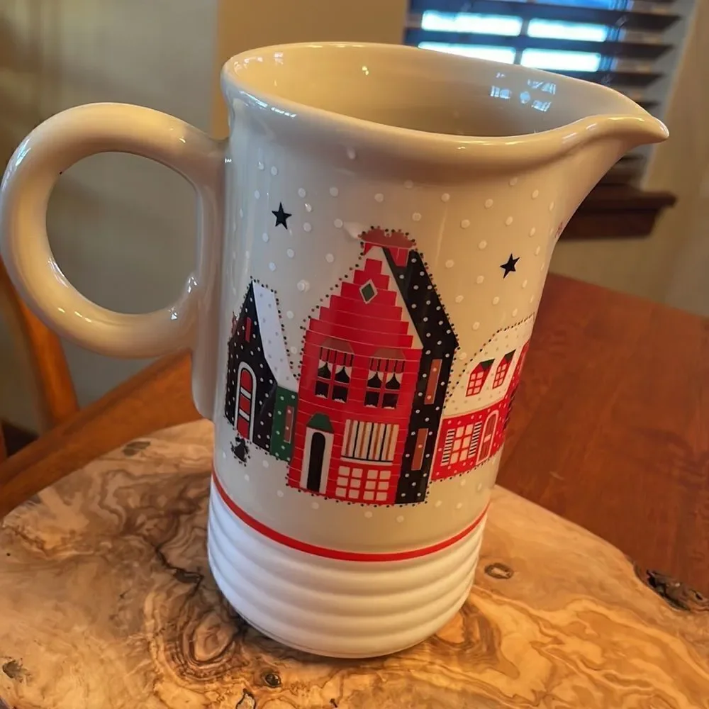 Vintage Noritake Epoch Holiday Joy Christmas Pitcher